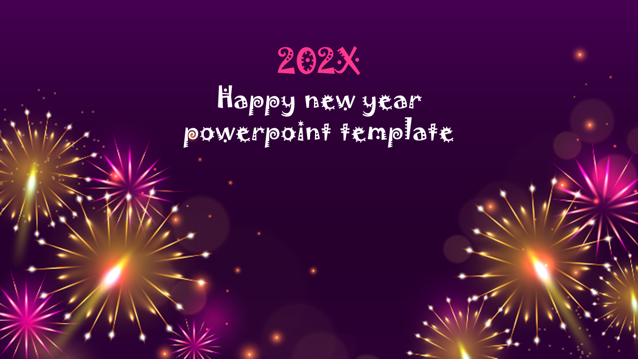 Creative Happy New Year PowerPoint Template Presentation